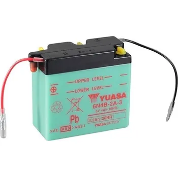 Auto-moto baterie startovací baterie Conventional 6 Volt, , YUASA, 6N4B-2A-3