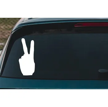 Samolepící dekorace Lepy.cz Samolepka na auto Pozdrav Velikost (šířka x výška): 8x20cm, Barevná varianta: Pastelová oranžová