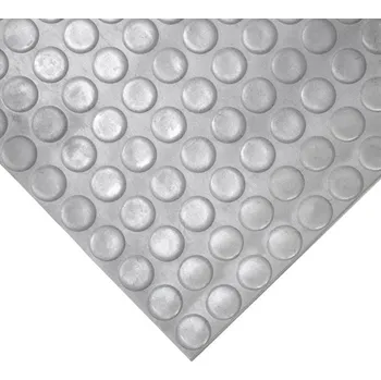 Rohožka Šedá gumová protiskluzová průmyslová rohož COBADOT - 10 m x 120 cm x 3 mm