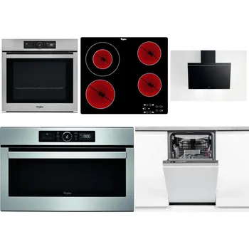 Set domácích spotřebičů WHIRLPOOL AKZ9 9480 IX + WHIRLPOOL AKT 8130/NE + WHIRLPOOL AKR 62F LT K + WHIRLPOOL ABSOLUTE AMW 730 IX + WHIRLPOOL WSIO 3O34 PFE X