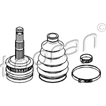 Poloosa kola Sada kloubů, hnací hřídel, , 0374368, 26067600, 374368, TOPRAN, 206 324