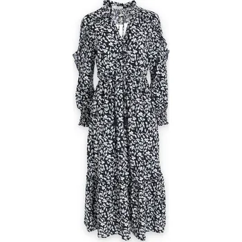 Dámské šaty Šaty dlouhé Lara L170 barva: černá, velikost: S