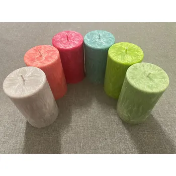 Svíčka Válec široký , Barva: Žlutá gerbera