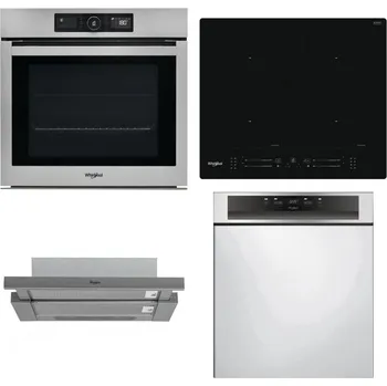 Set domácích spotřebičů WHIRLPOOL AKZ9 9480 IX + WHIRLPOOL WL S7260 NE + WHIRLPOOL AKR 749/1 IX + WHIRLPOOL WBC 3C34 PF X