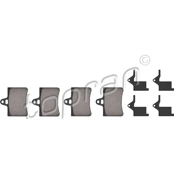 Brzdový systém Sada brzdových destiček, kotoučová brzda, , 425217, 425290, 425334, E172231, TOPRAN, 721 245