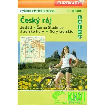 Eurokart,Geodézie OnLine vydavatelství cyklomapa Český ráj, Jizerské hory 1:70 t.+++