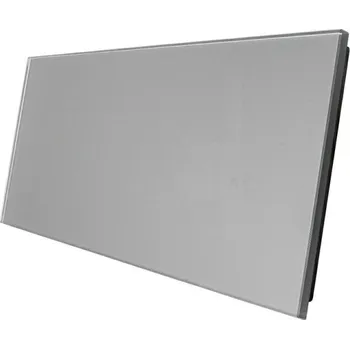 vypínač WELAIK dvojnásobný skleněný panel 0+0 - tmavě šedý