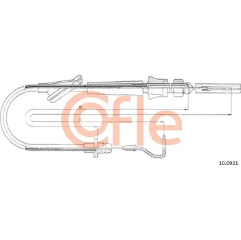 Lanko parkovací brzdy Lanko plynu, , 171723555A, 171723555B, 171723555C, 191723555, COFLE, 10.0921