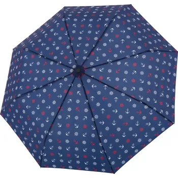 Deštník Derby Hit Mini Maritime - manuální deštník s kotvičkami