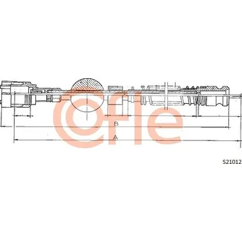 Náhon tachometru Hřídel tachometru, , 612392, COFLE, S21012