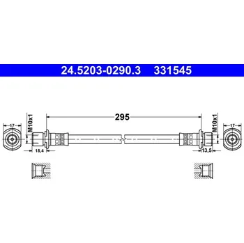 Brzdová hadice Brzdová hadice, , 9094702G18, ATE, 24.5203-0290.3