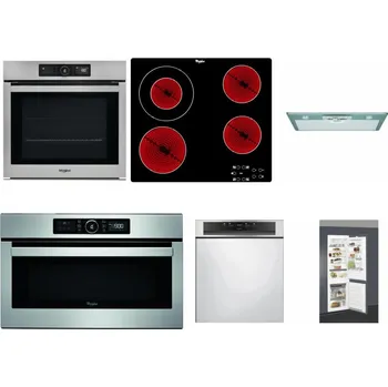 Set domácích spotřebičů WHIRLPOOL AKZ9 9480 IX + WHIRLPOOL AKT 8130/NE + WHIRLPOOL AKR 650/1 IX + WHIRLPOOL ABSOLUTE AMW 730 IX + WHIRLPOOL WBC 3C34 PF X + WHIRLPOOL ART 66112