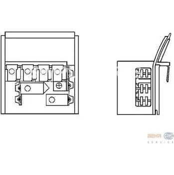Řídící jednotka Odpor, vnitřní tlakový ventilátor, 64111375755,1375755,6912633,, ECAR, 2005KST1X