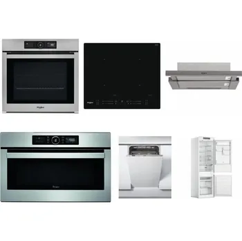 Set domácích spotřebičů WHIRLPOOL AKZ9 9480 IX + WHIRLPOOL WL S7260 NE + WHIRLPOOL AKR 5390/1 IX + WHIRLPOOL ABSOLUTE AMW 730 IX + WHIRLPOOL WSIC 3M27 C + WHIRLPOOL WHC18 T311