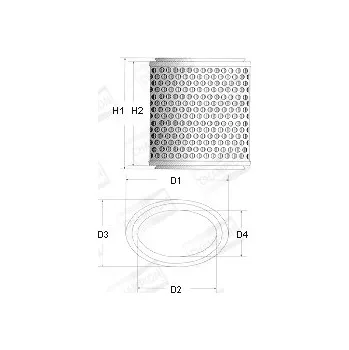 Vzduchový filtr Vzduchový filtr, , 144485, 95658433, CHAMPION, V438/606