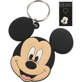 Klíčenka dětská Disney myšák Mickey Mouse 6cm přívěsek na klíče guma