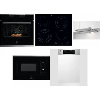 Set domácích spotřebičů ELECTROLUX KOEBP39X + ELECTROLUX EHF6343FOK + ELECTROLUX LFP326S + ELECTROLUX LMS2203EMX + ELECTROLUX EEM43300IX