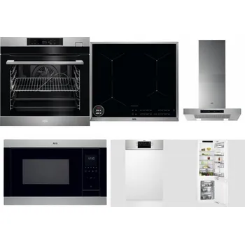 Set domácích spotřebičů AEG BSK782380M + AEG Mastery SenseBoil IAE64413XB + AEG Mastery DBB5660HM + AEG Mastery MSB2547D-M + AEG Mastery MaxiFlex FEE73517PM + AEG Mastery FlexiShelf SCE818D3LC