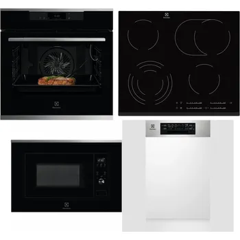 Set domácích spotřebičů ELECTROLUX KOEBP39X + ELECTROLUX EHF6547FXK + ELECTROLUX LMS2203EMX + ELECTROLUX EEM43300IX