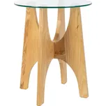 Skleněný odkládací stolek ZUIVER KOBE 45 cm