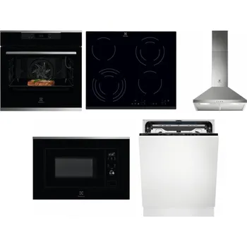 Set domácích spotřebičů ELECTROLUX KOEBP39X + ELECTROLUX EHF6343FOK + ELECTROLUX LFC316X + ELECTROLUX LMS2203EMX + ELECTROLUX EEM69410L