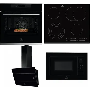 Set domácích spotřebičů ELECTROLUX KOEBP39X + ELECTROLUX EHF6547FXK + ELECTROLUX LFV316K + ELECTROLUX LMS4253TMX