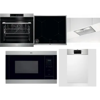 Set domácích spotřebičů AEG BPK742380M + AEG Mastery SenseBoil IAE64413XB + AEG DGB3523S + AEG Mastery MSB2547D-M + AEG Mastery MaxiFlex FEE73517PM