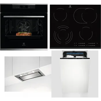 Set domácích spotřebičů ELECTROLUX KOEBP39X + ELECTROLUX EHF6547FXK + ELECTROLUX LFG716X + ELECTROLUX EEM23100L