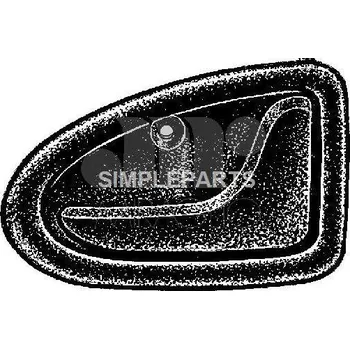 Blatník karosérie Rukojeť dveří | pravá, 7700426047, ECAR, 6015ZW42G