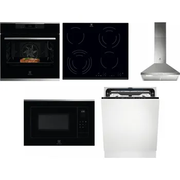Set domácích spotřebičů ELECTROLUX KOEBP39X + ELECTROLUX EHF6343FOK + ELECTROLUX LFC316X + ELECTROLUX LMS4253TMX + ELECTROLUX EEM69410L