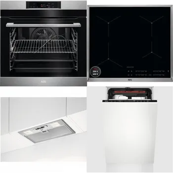 Set domácích spotřebičů AEG BPK742380M + AEG Mastery SenseBoil IAE64413XB + AEG DGB3523S + AEG Mastery MaxiFlex FSE73507P