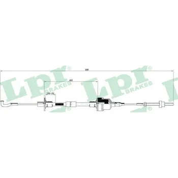 Spojkové lanko Tazne lanko, ovladani spojky, , 669136, 90193980, LPR, C0009C