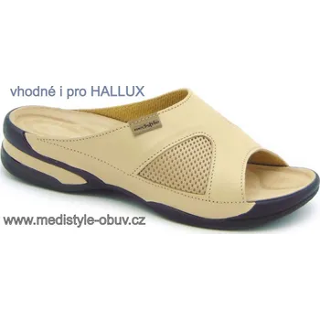 Dámská zdravotní obuv MEDISTYLE NOEMI 1N-E13/H pantofel hallux žlutý, --- - 36