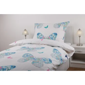 Povlečení JAN peří Luxusní bavlněné povlečení - renforce - motýl - Luxusní bavlněné povlečení - renforce - motýl - souprava povlečení 70x90 + 140x200