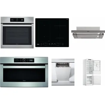 Set domácích spotřebičů WHIRLPOOL ABSOLUTE AKZ9 6230 IX + WHIRLPOOL WL B8160 NE + WHIRLPOOL AKR 5390/1 IX + WHIRLPOOL ABSOLUTE AMW 730 IX + WHIRLPOOL WSIC 3M27 C + WHIRLPOOL WHC18 T311