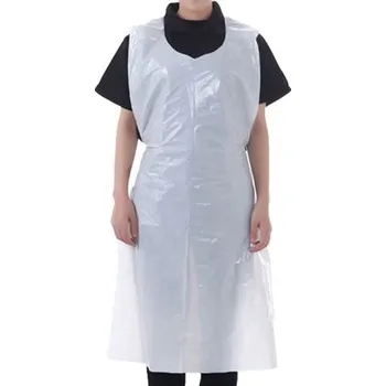 Zdravotnický oděv PE zástěra 160x75cm bílá (100ks)