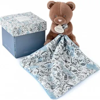 Hračka pro nejmenší Doudou Dárková sada - plyšový medvídek a dečka