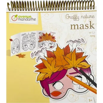 omalovánky Avenue Mandarine Omalovánky masky - příroda (12ks)