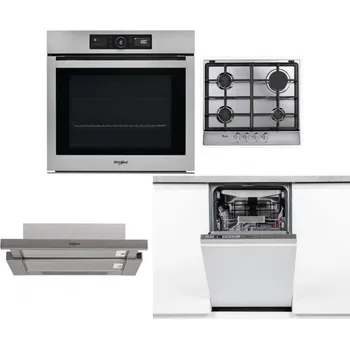 Set domácích spotřebičů WHIRLPOOL AKZ9 9480 IX + WHIRLPOOL AKR 351/IX + WHIRLPOOL AKR 5390/1 IX + WHIRLPOOL WSIO 3O34 PFE X