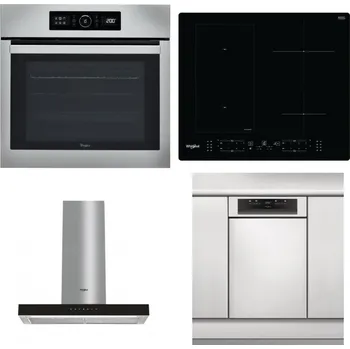 Set domácích spotřebičů WHIRLPOOL ABSOLUTE AKZ9 6230 IX + WHIRLPOOL WL B8160 NE + WHIRLPOOL WHBS 62F LT K + WHIRLPOOL WSBO 3O34 PF X