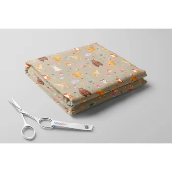 Microfibra, Zvířátka a lesní plody Barva: Béžová