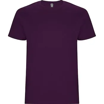 Pánské tričko ROLY Tričko Stafford 190g, krátký rukáv, pánské/dětské E6681-71-3 Purpurová 3