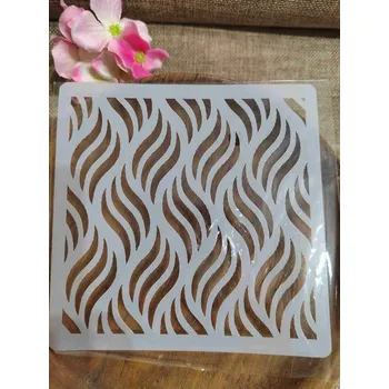 umělá květina Plastová šablona 13x13 cm č.9