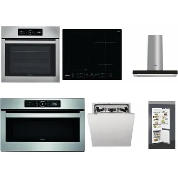 Set domácích spotřebičů WHIRLPOOL ABSOLUTE AKZ9 6230 IX + WHIRLPOOL WL B8160 NE + WHIRLPOOL WHBS 62F LT K + WHIRLPOOL ABSOLUTE AMW 730 IX + WHIRLPOOL WIC 3C33 PFE + WHIRLPOOL ART 66112