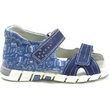 Dívčí sandály Santé N/950/803/80P/89 dětské zdravotní sandály modré Velikost: 33