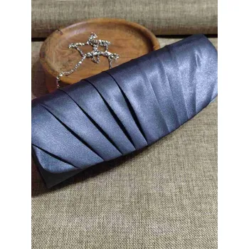 Kabelka - psaníčko saténové barva šedá