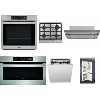 Set domácích spotřebičů WHIRLPOOL AKZ9 9480 IX + WHIRLPOOL AKR 351/IX + WHIRLPOOL AKR 5390/1 IX + WHIRLPOOL ABSOLUTE AMW 730 IX + WHIRLPOOL WIC 3C33 PFE + WHIRLPOOL ART 66112
