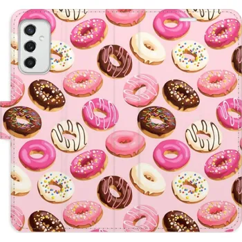 Pouzdro na mobilní telefon Flipové pouzdro iSaprio - Donuts Pattern 03 - Samsung Galaxy M52 5G