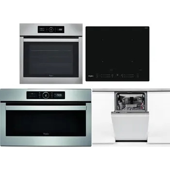 Set domácích spotřebičů WHIRLPOOL ABSOLUTE AKZ9 6230 IX + WHIRLPOOL WL S7260 NE + WHIRLPOOL ABSOLUTE AMW 730 IX + WHIRLPOOL WSIO 3O34 PFE X