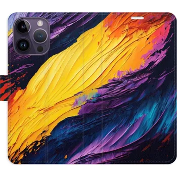 Pouzdro na mobilní telefon Flipové pouzdro iSaprio - Fire Paint - iPhone 14 Pro Max